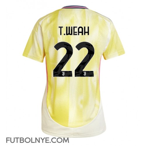 Camiseta Juventus Timothy Weah #22 Visitante Equipación para mujer 2024-25 manga corta